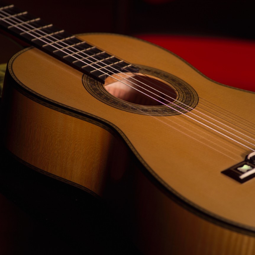 Sound Hole, Body - Side View | Daryl Perry Classical Guitars