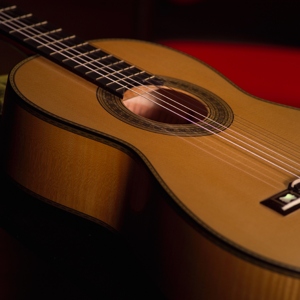 Sound Hole, Body - Side View | Daryl Perry Classical Guitars