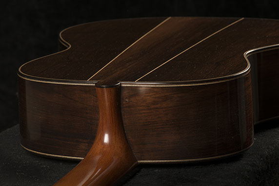 Guitar Body, Back View | Daryl Perry Classical Guitars