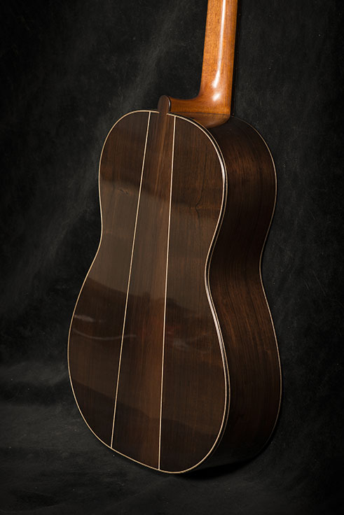 Guitar Body Detail, Back View | Daryl Perry Classical Guitars