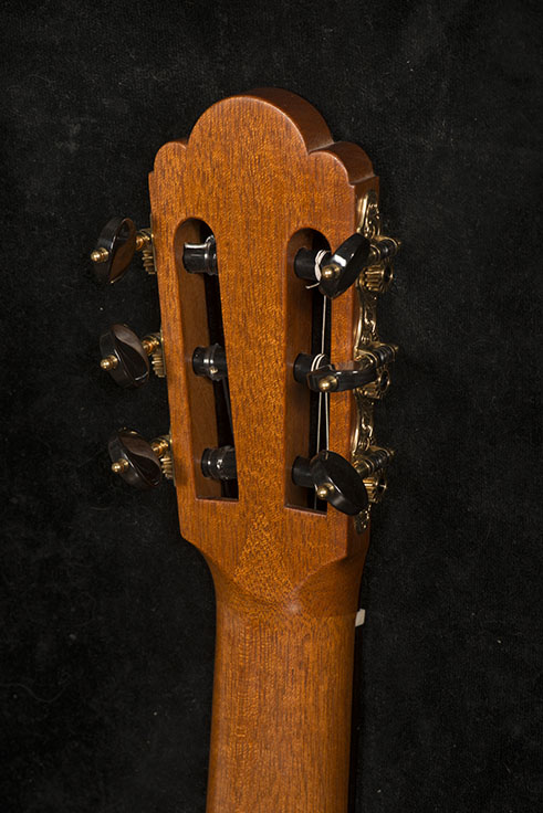 Guitar Head, Back View | Daryl Perry Classical Guitars